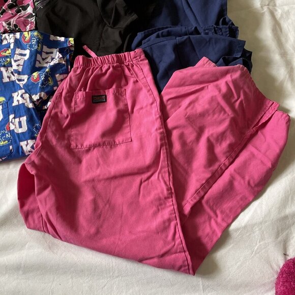 Scrubs Size Small S Tops Nurse Floral Bright Prints Medical School Lot of 11 - Picture 2 of 12